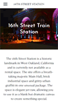 Mobile Screenshot of 16thstreetstation.com
